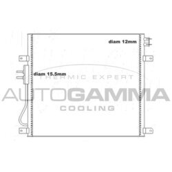 Kondenzátor klimatizácie AUTOGAMMA 105204