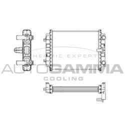 Chladič motora AUTOGAMMA 105433