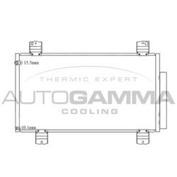 Kondenzátor klimatizácie AUTOGAMMA 105595