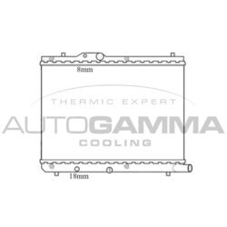 Chladič motora AUTOGAMMA 105735