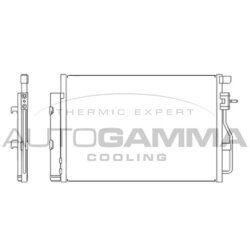 Kondenzátor klimatizácie AUTOGAMMA 105976