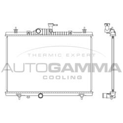 Chladič motora AUTOGAMMA 107352