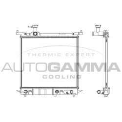 Chladič motora AUTOGAMMA 107758