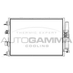 Kondenzátor klimatizácie AUTOGAMMA 107892