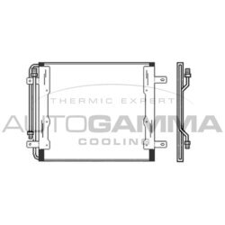 Kondenzátor klimatizácie AUTOGAMMA 304506