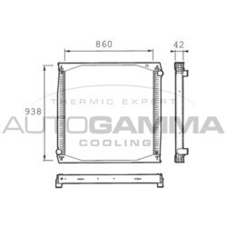Chladič motora AUTOGAMMA 400092