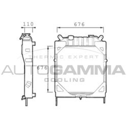 Chladič motora AUTOGAMMA 400248
