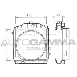 Chladič motora AUTOGAMMA 400552