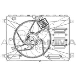 Ventilátor chladenia motora AUTOGAMMA GA200960