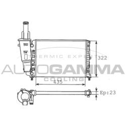Chladič motora AUTOGAMMA 100291