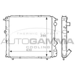 Chladič motora AUTOGAMMA 100852