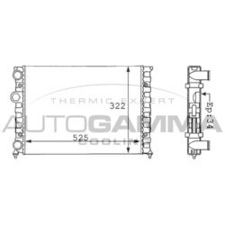 Chladič motora AUTOGAMMA 101056