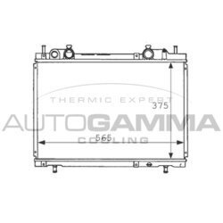 Chladič motora AUTOGAMMA 101162