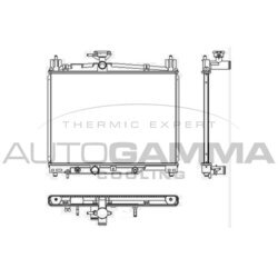 Chladič motora AUTOGAMMA 102955
