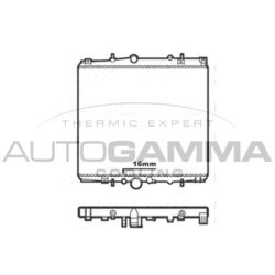 Chladič motora AUTOGAMMA 103573