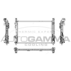 Chladič motora AUTOGAMMA 104154