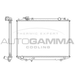 Chladič motora AUTOGAMMA 104415