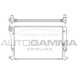 Chladič motora AUTOGAMMA 104427