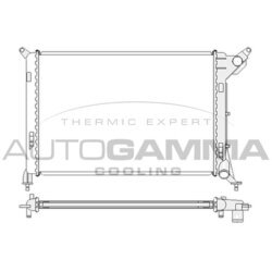 Chladič motora AUTOGAMMA 104687
