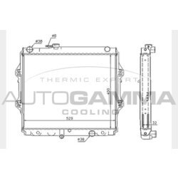 Chladič motora AUTOGAMMA 104731