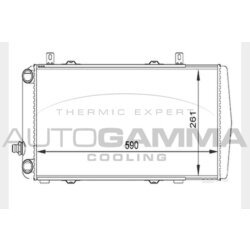 Chladič motora AUTOGAMMA 104756