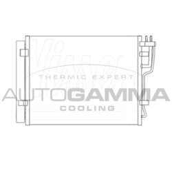 Kondenzátor klimatizácie AUTOGAMMA 105075