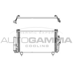 Kondenzátor klimatizácie AUTOGAMMA 105151