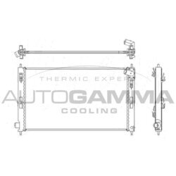 Chladič motora AUTOGAMMA 105216