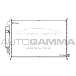 Kondenzátor klimatizácie AUTOGAMMA 105541