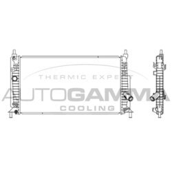 Chladič motora AUTOGAMMA 105903