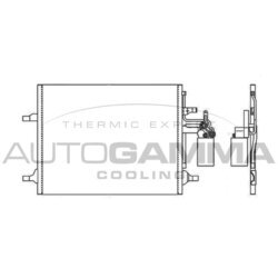 Kondenzátor klimatizácie AUTOGAMMA 105958