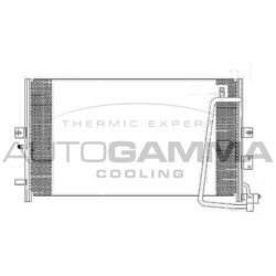 Kondenzátor klimatizácie AUTOGAMMA 107141