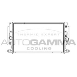 Chladič motora AUTOGAMMA 107240