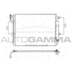 Kondenzátor klimatizácie AUTOGAMMA 107570