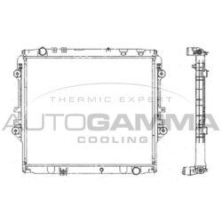 Chladič motora AUTOGAMMA 107986