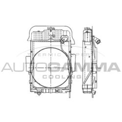 Chladič motora AUTOGAMMA 404014