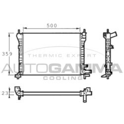 Chladič motora AUTOGAMMA 100357