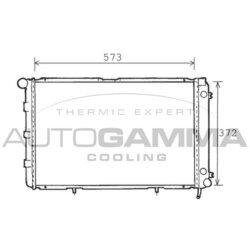 Chladič motora AUTOGAMMA 100514