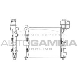 Chladič motora AUTOGAMMA 101358