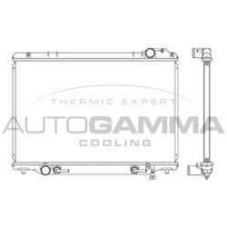 Chladič motora AUTOGAMMA 102374