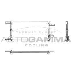 Kondenzátor klimatizácie AUTOGAMMA 103020