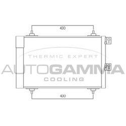 Kondenzátor klimatizácie AUTOGAMMA 104899