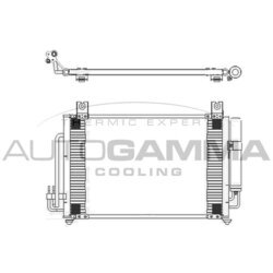Kondenzátor klimatizácie AUTOGAMMA 105000