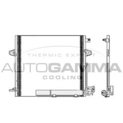 Kondenzátor klimatizácie AUTOGAMMA 105203