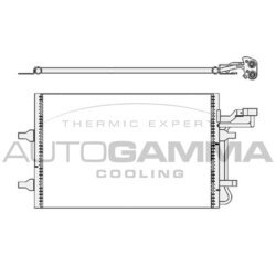 Kondenzátor klimatizácie AUTOGAMMA 105512