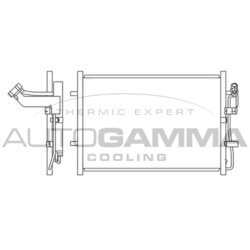 Kondenzátor klimatizácie AUTOGAMMA 105618