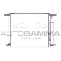 Kondenzátor klimatizácie AUTOGAMMA 105824