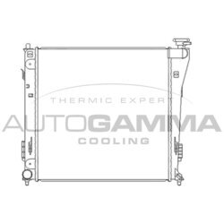 Chladič motora AUTOGAMMA 105837