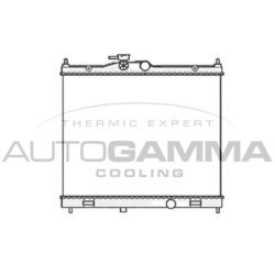 Chladič motora AUTOGAMMA 105875