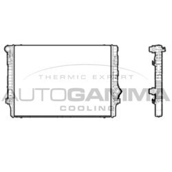 Chladič motora AUTOGAMMA 107201